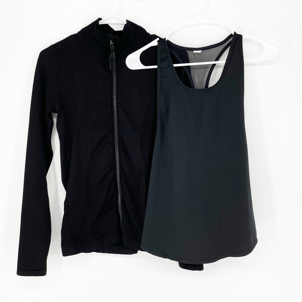 Bundle of Fabletics Sweatshirt and Tank Top Size Small